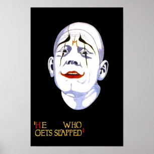 Poster Quem leva a bofetada Filme Clássico de 1924