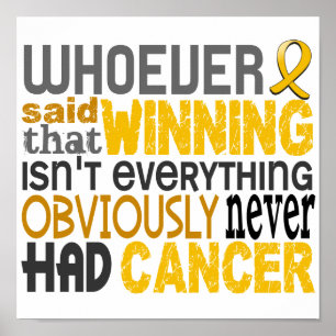 Poster Quem quer que disse o cancer da infância