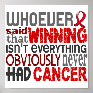 Poster Quem quer que disse o cancer de sangue