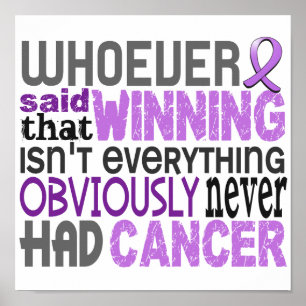 Póster Quem quer que disse o general Cancer