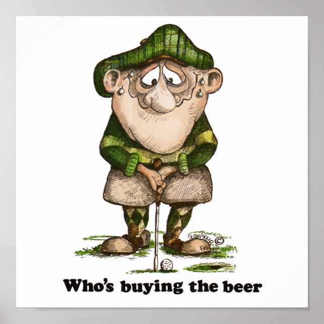 Póster Quem vai comprar a cerveja? (Frente)