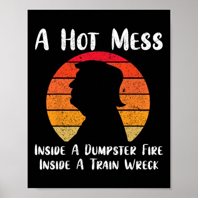 Poster Quente Mess Dentro A Dentro De Fogo De Lixo A Comb (Frente)