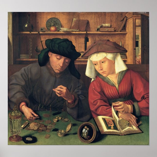 Póster Quentin Massys - The Money Lenders (Frente)