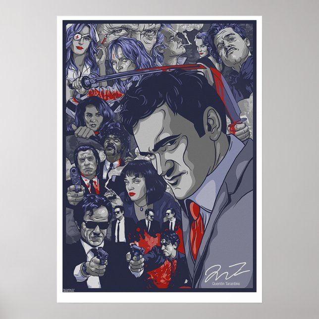 Poster Quentin Tarantino Filmografia (Frente)
