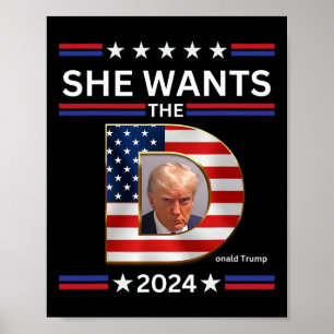 Poster Quer A Eleição Presidencial D Donald Trump 2024