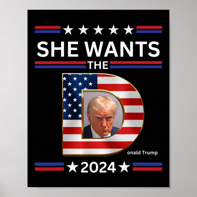 Poster Quer A Eleição Presidencial D Donald Trump 2024 (Frente)