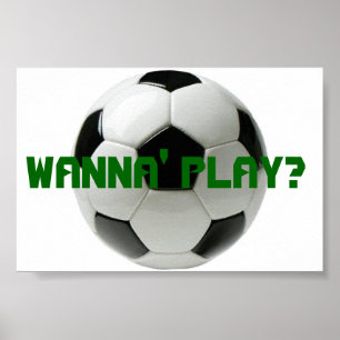 Poster Quer Jogar? Futebol