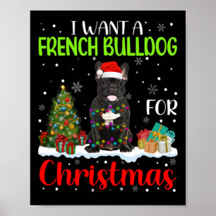 Poster Quer Um Buldogue Francês Para O Legal Custo Do Nat