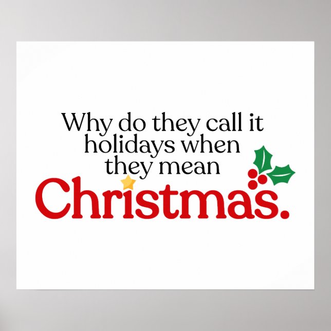 Poster Querem dizer Natal (Frente)