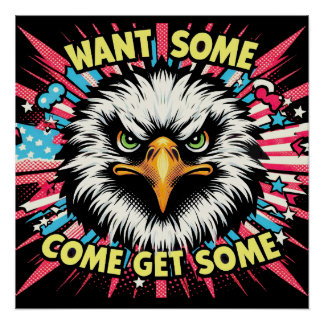 Póster Querem Que Venham Pegar Um Poster brilhante