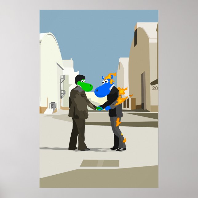 Poster Queria Que Você Fosse Hippo (Frente)