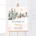 Poster Querida, é frio lá fora.<br><div class="desc">Torne o seu evento especial com este Chá de fraldas Pink Winter Wonderland Snowflake com o nosso lindo e belo sinal de boas-vindas,  impresso,  com um tema de inverno adorável. Baixe,  personalize e crie memórias duradouras com este toque perfeito para sua celebração alegre! BS581</div>