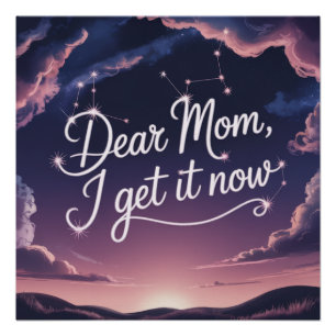Póster Querida Mamãe, Agora Eu Entendi