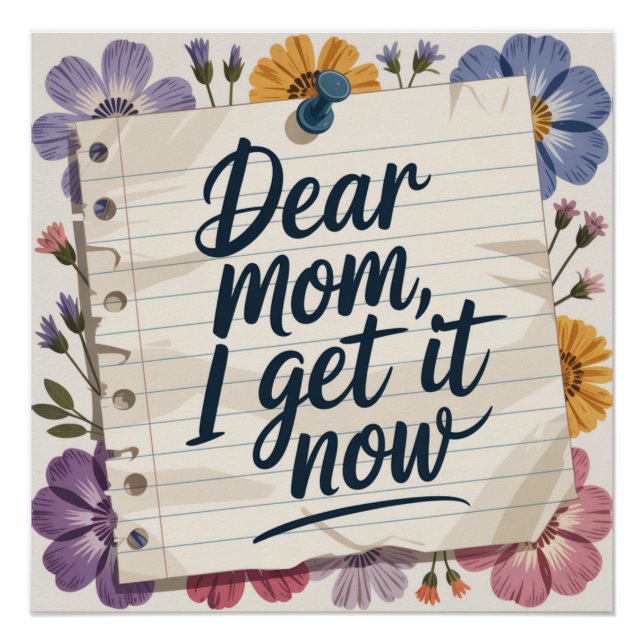 Póster Querida Mamãe, Agora Eu Entendi (Frente)