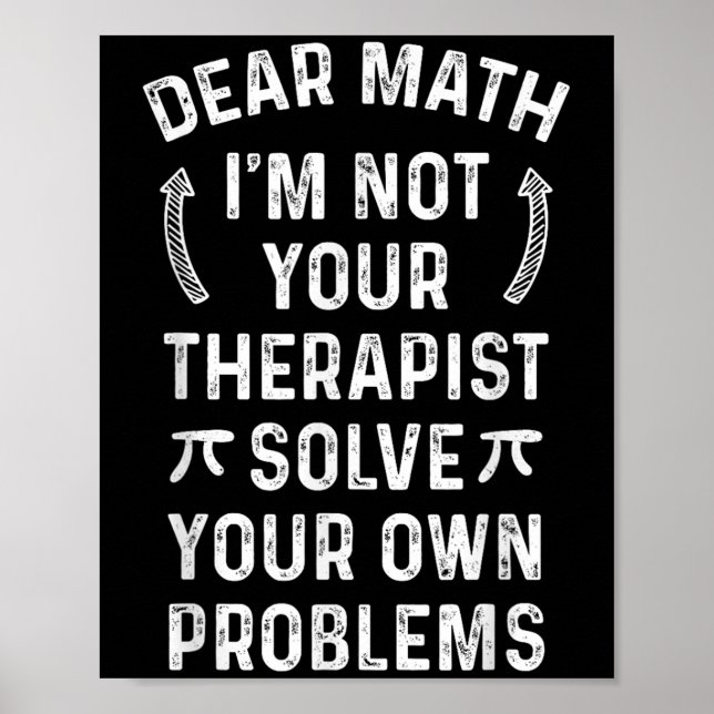 Poster Querida matemática, eu não sou seu terraço, resolv (Frente)