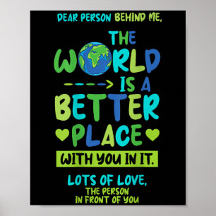 Poster Querida Pessoa Atrás De Mim - Melhor Lugar Com Voc