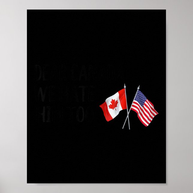 Poster Querido Canadá, Nós O Odiamos Também (Frente)