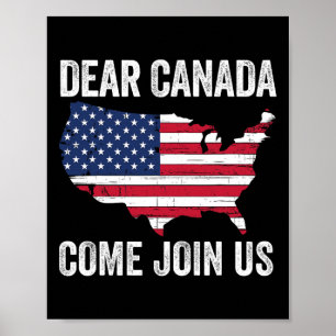 Poster Querido Canadá, venha se juntar a nós Presidente T