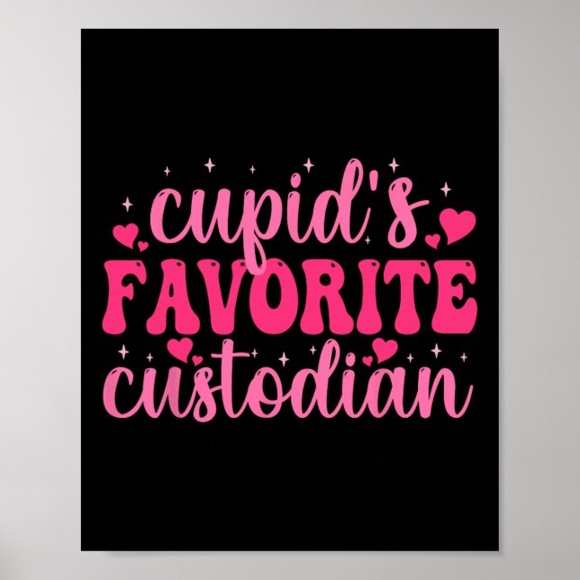 Poster Querido Custodiante do Cupido Dia dos Namorados Am (Frente)