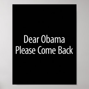 Poster Querido Obama - Por Favor, Volte.