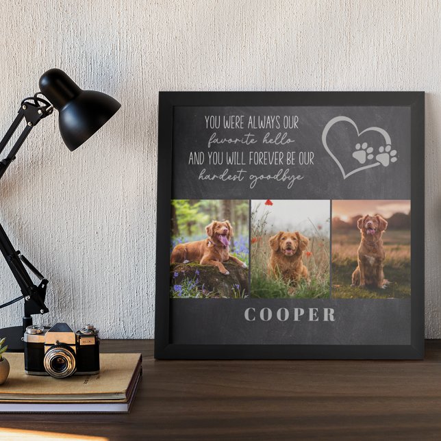 Poster Querido Olá Mais Difícil Adeus Memorial de Pet (Criador carregado)