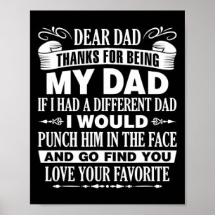 Poster Querido Papai Dia dos Pais Natal Obrigado Por Ser