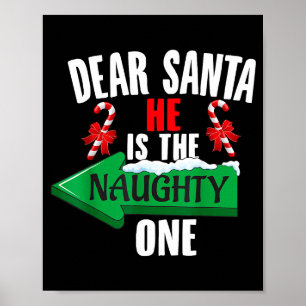 Poster Querido Papai Noel Bonito Ele É O Casal Travesso C
