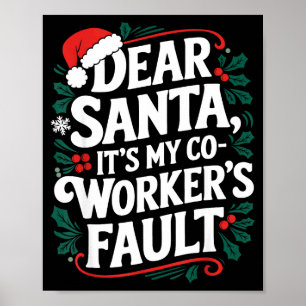 Poster Querido Papai Noel É Culpa do Meu Colega de Trabal