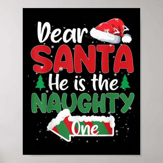 Poster Querido Papai Noel Ele É O Travesso Um Casal Combi (Frente)