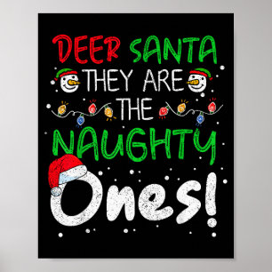 Poster Querido Papai Noel Eles São Os Travessos Engraçado