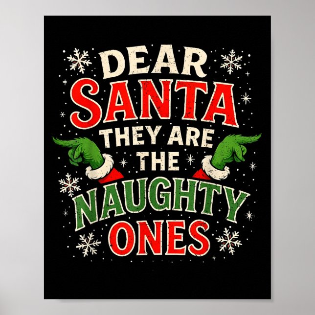 Poster Querido Papai Noel Eles São Os Travessos Natal  (Frente)