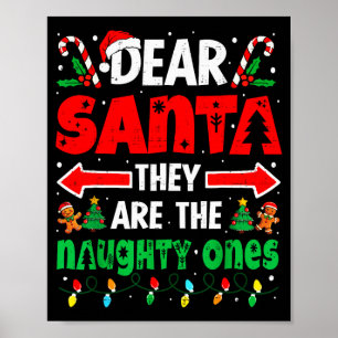 Poster Querido Papai Noel Eles São Travessos Homens de Na