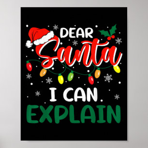 Poster Querido Papai Noel Posso Explicar O Natal Família