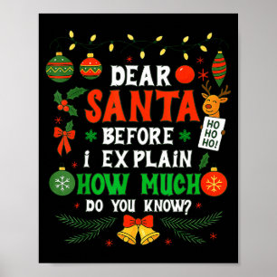 Poster Querido Papai Noel Posso Explicar Piadas de Natal
