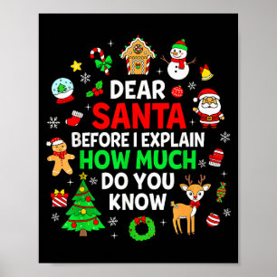 Poster Querido Papai Noel Posso Explicar Piadas de Natal 