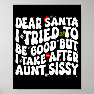 Poster Querido Papai Noel, Tentei Ser Bom Mas Saio à Tia 
