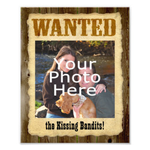 Poster querido personalizado, grande foto w/Text