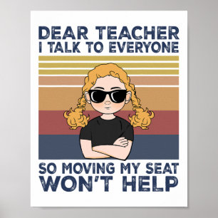Poster Querido professor, eu falo com todos, então mudar