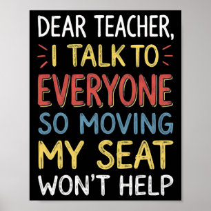 Poster Querido Professor Eu Falo Com Todos Movendo Meu As