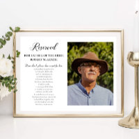 Querido Senhor Pai da Noiva Foto Memorial Casament