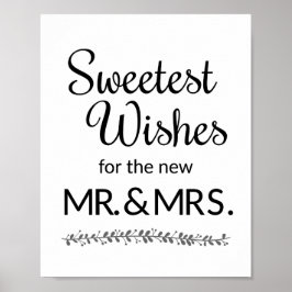 Poster Querido Sinal de Novo Sr. e Sra. Wedding