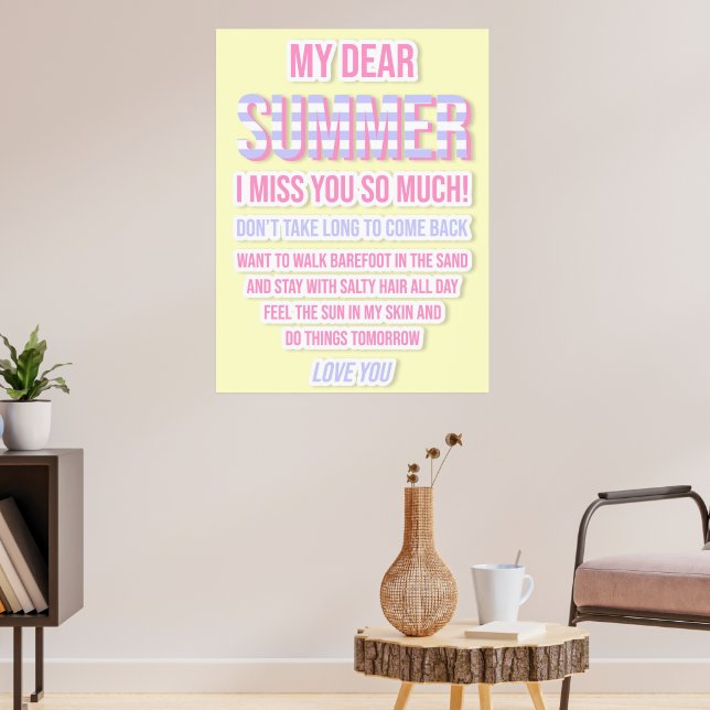 Poster Querido Verão (Sala de Estar 3)