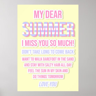 Poster Querido Verão