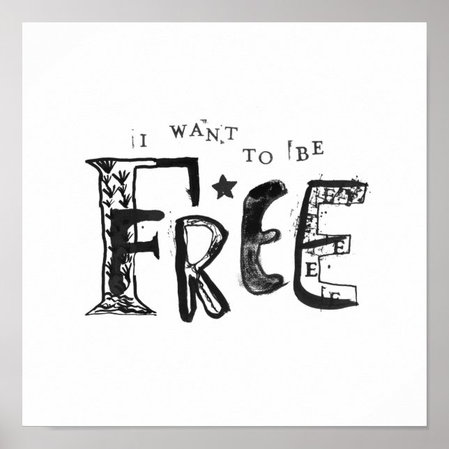 Poster Quero Ser Livre (Frente)