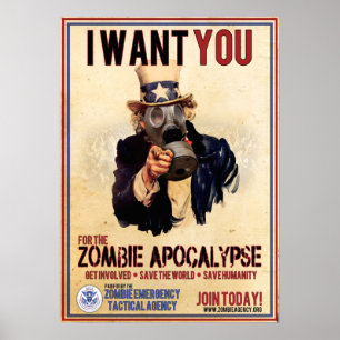 Póster Quero-Te - Zombie Apocalypse - SUPER VALOR