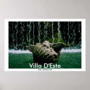 Poster Querubim na Fonte da Villa D'Este