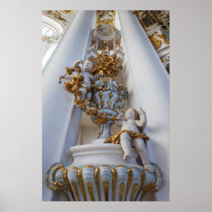 Póster Querubins na Igreja Wieskirche
