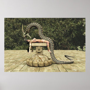 Poster Quetzalcoatl que desce 003