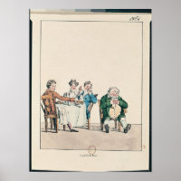 Qui dort dine, caricatura de um homem dormindo