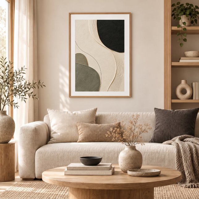 Poster Quiet Arc | Minimal Abstract Plaster Art Print (Criador carregado)